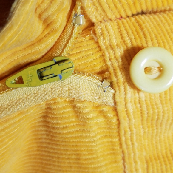 Vintage Glenora Jr's LTD Solid Yellow Pants Set 2 Piece With Button Jacket - Picture 16 of 16